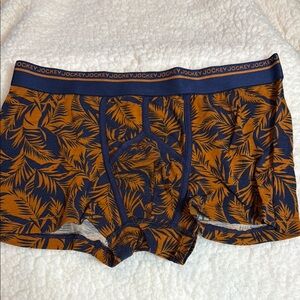 Jockey Men's Leaf Pattern Boxer Brief Trunk Underwear Large